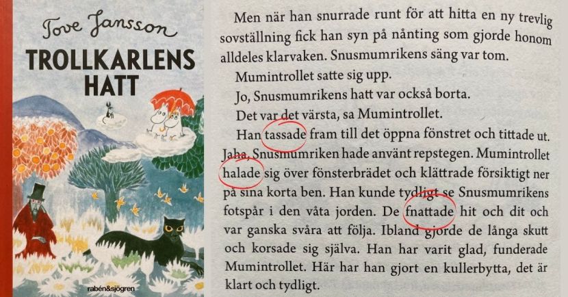 Att härma författarens språk - Tove Jansson Trollkarlens hatt